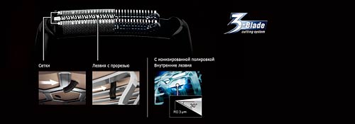 Бритвенная система с тремя сетками обеспечивает гладкое и быстрое бритье Электробритва Panasonic ES-RT77