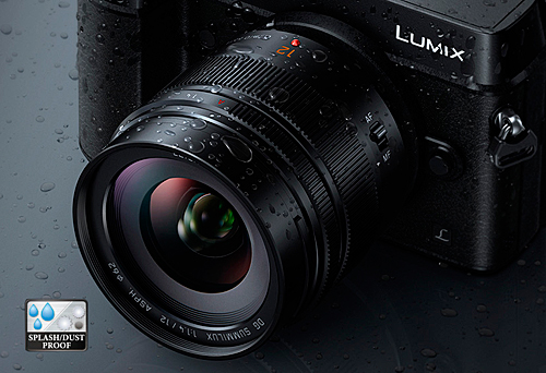 Объектив LUMIX G Панасоник H-X012, защищенный от попадания брызг / пыли – больше вариантов для творчества Объектив Panasonic H-X012E