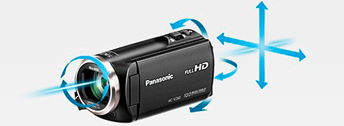 Panasonic HC-V260 Full HD видеокамера, 5-осевой HYBRID O.I.S.+ Panasonic HC-V260 Full HD видеокамера